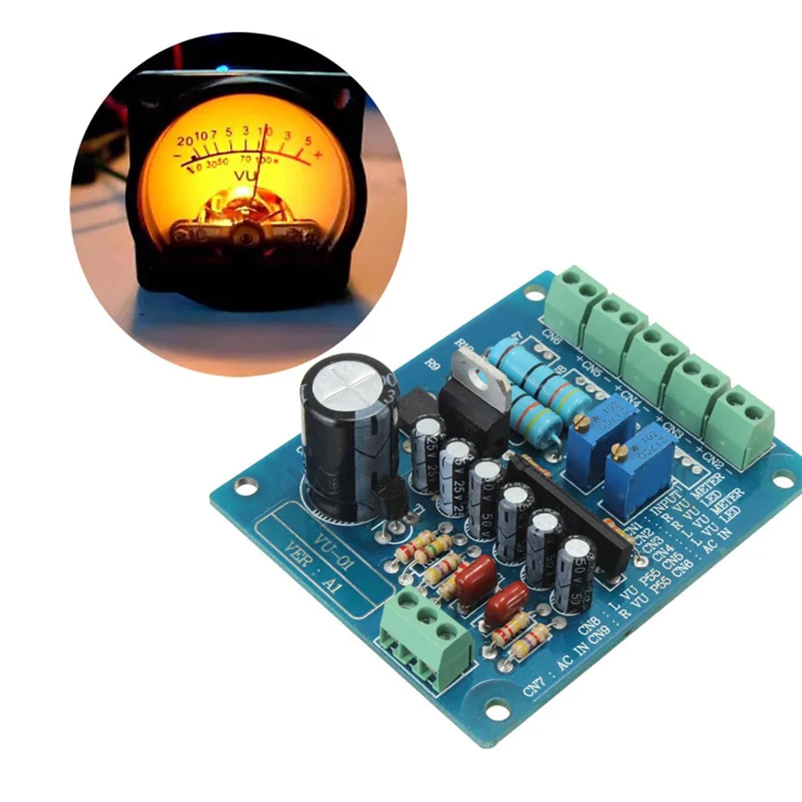 Amazon | AC12V ステレオ VU メータードライバー VU メーターアナログ